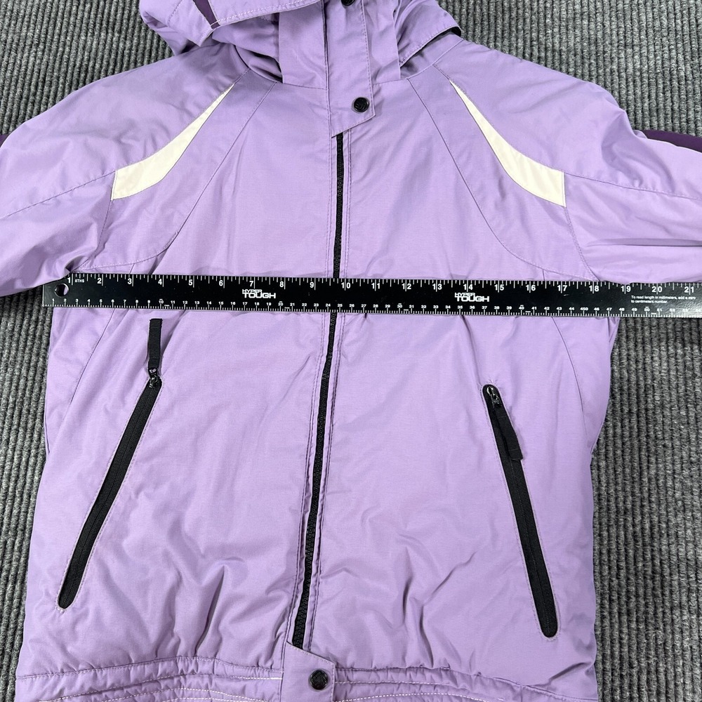 Columbia Jacket Girls Youth 14-16 Purple Long Sleeve Full Zip Hooded School - Picture 8 of 14